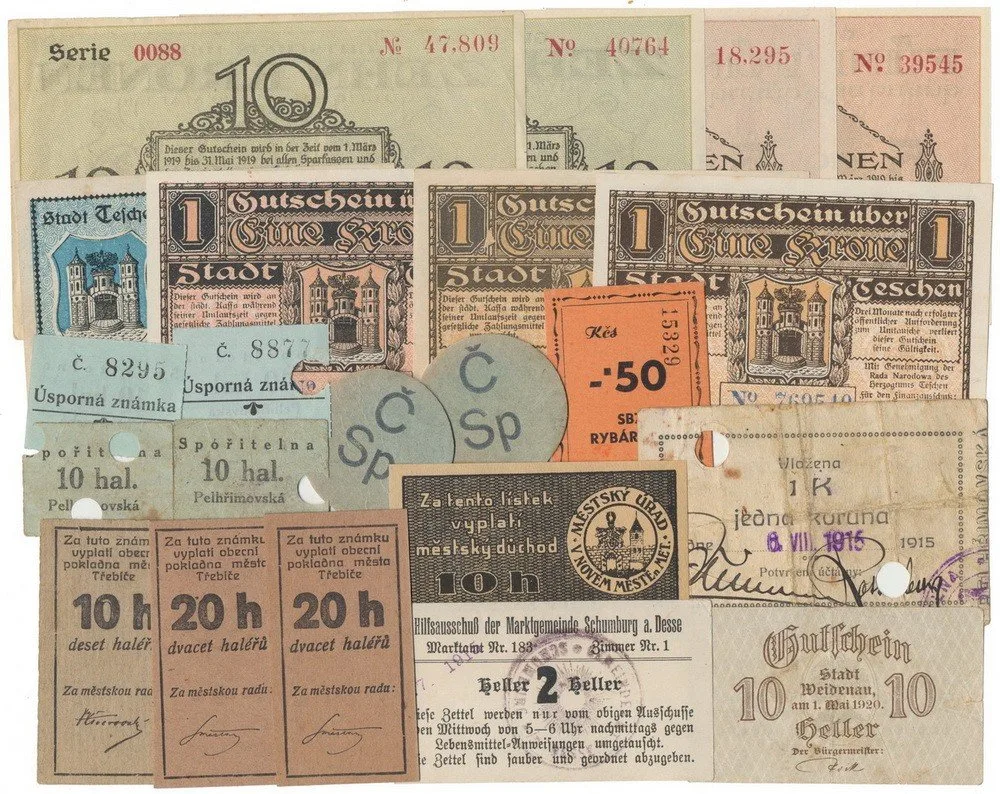 Nouzovky české od roku 1914 — 1