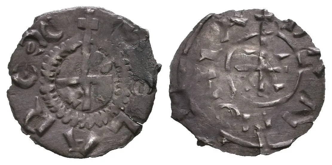 Denár, Husz.12, tmavá patina, vady střížku a ned. (0,27 g)_R! — 1