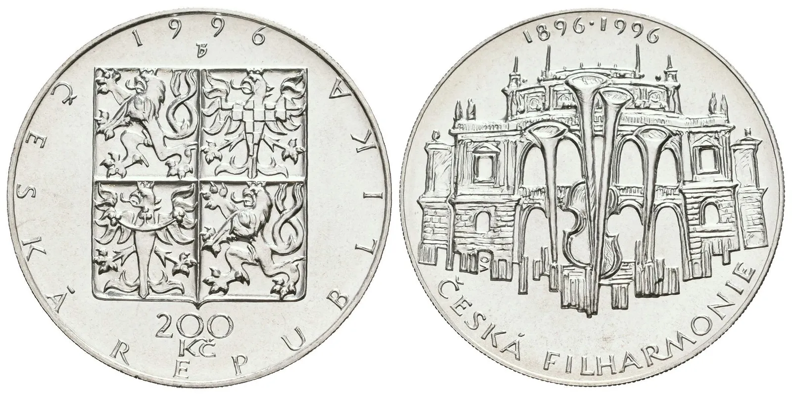 200 Kč 1996 - Česká filharmonie, kapsle, certifikát — 1