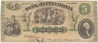 USA - Virginie, 5 Dollar 1861