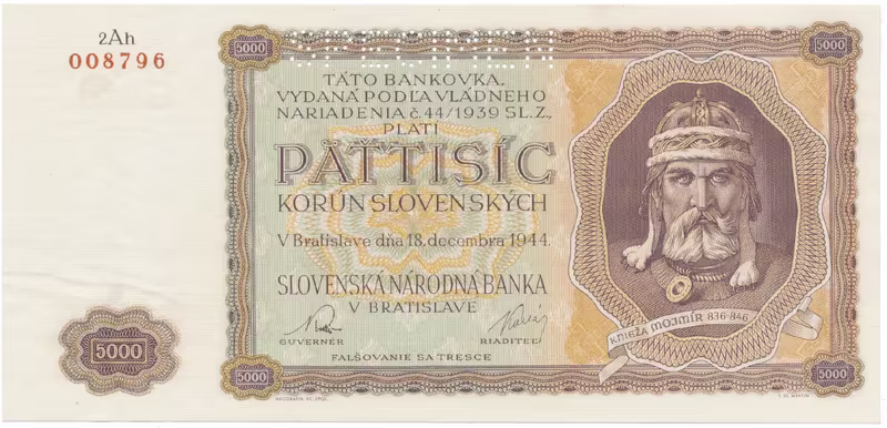 5000 Koruna 1944, série 2Ah, Hej.N3.S1