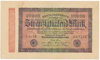 Německo, 20000 Mark 1923, Ro.84e