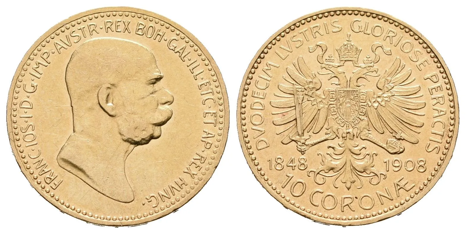 10 Koruna 1908 - jubilejní