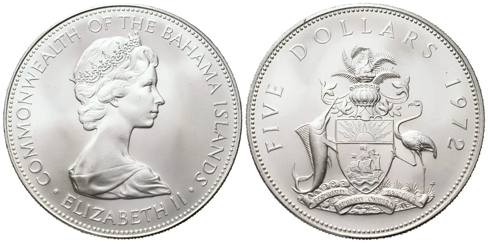 Bahamy, 5 Dollarů 1972