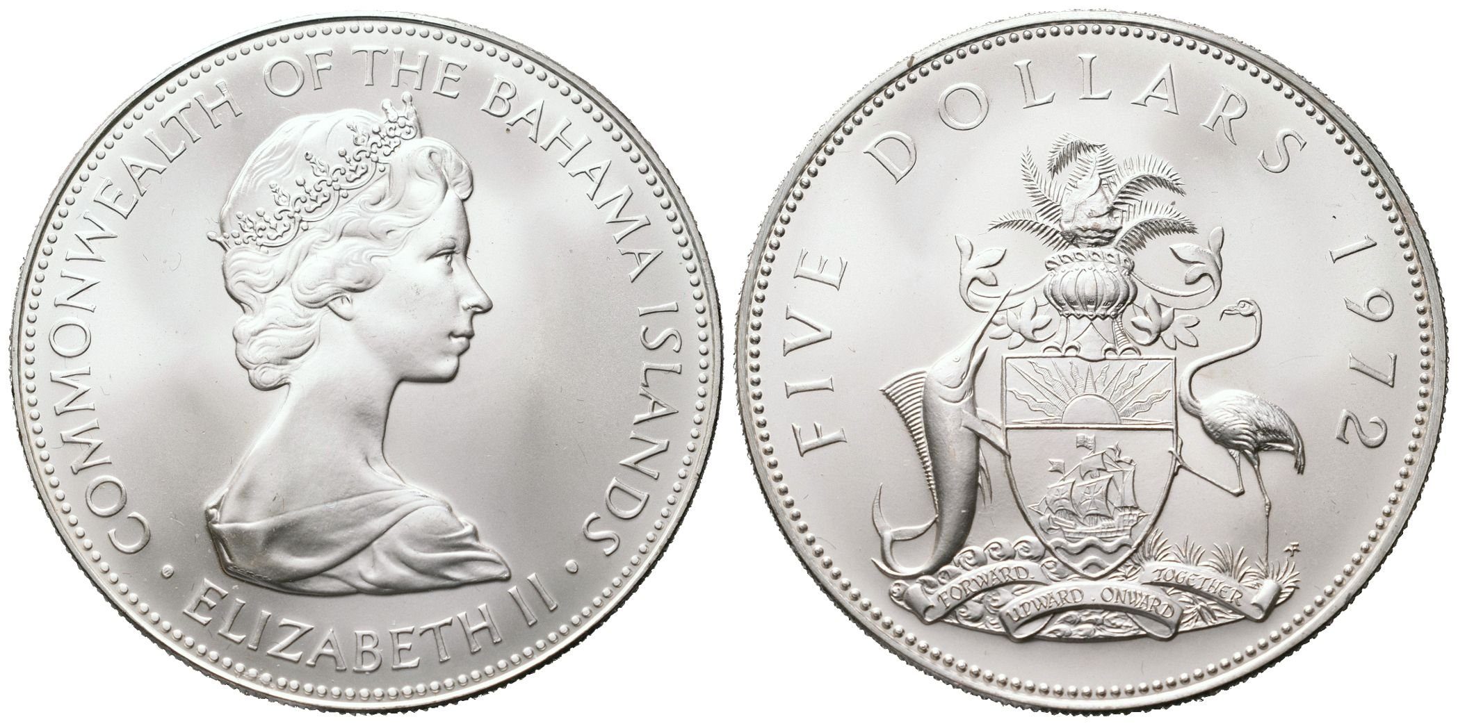 Bahamy, 5 Dollarů 1972