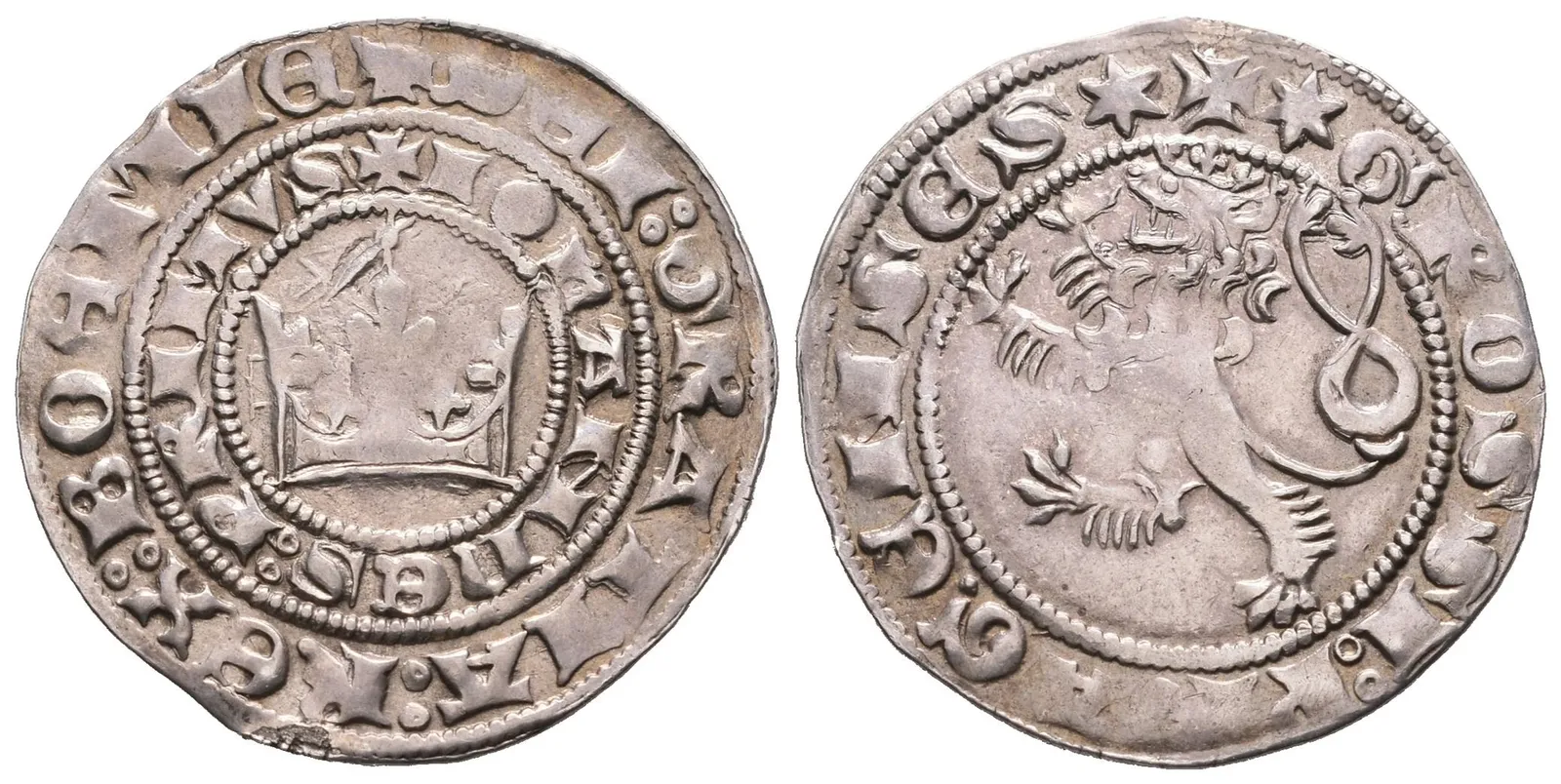 Jan Lucemburský, Pražský groš, Castelin 1