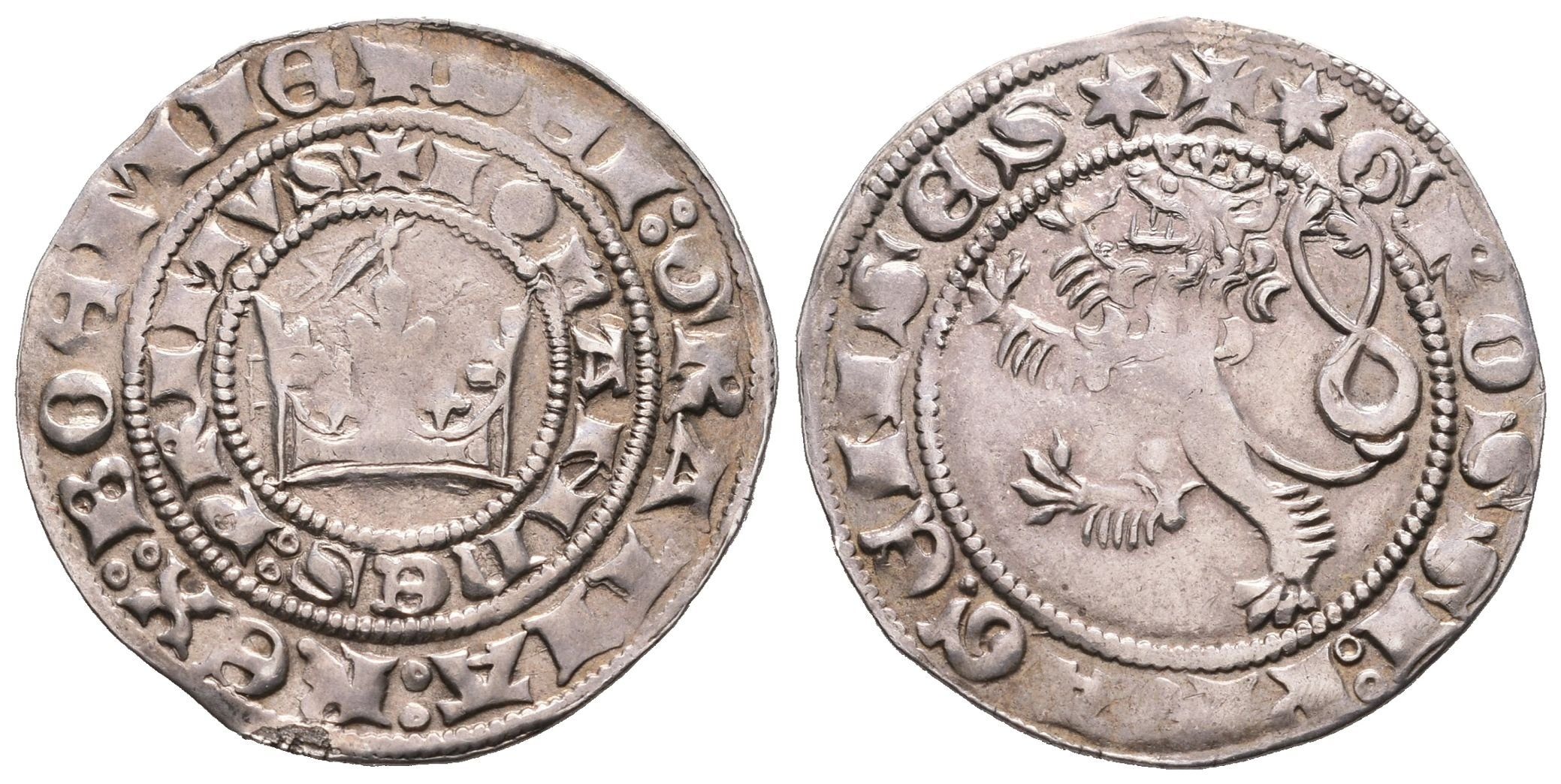 Jan Lucemburský, Pražský groš, Castelin 1