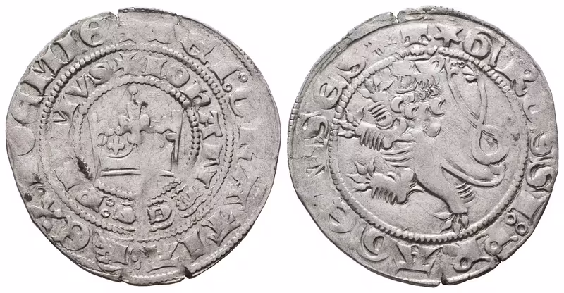 Jan Lucemburský, Pražský groš, Castelin 28