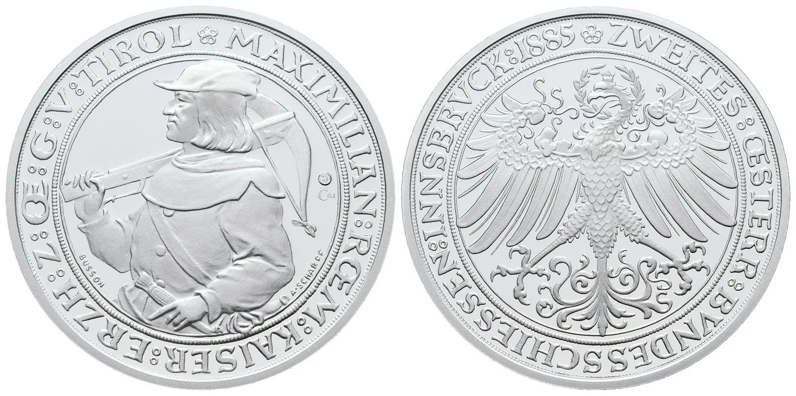 AR medaile 1885/2023 - II. rakouské spolkové střelby v Innsbrucku
