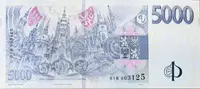 5000 Koruna 2023/2026 - K 100. výročí založení Národní banky Československé, série H - fotografie 4