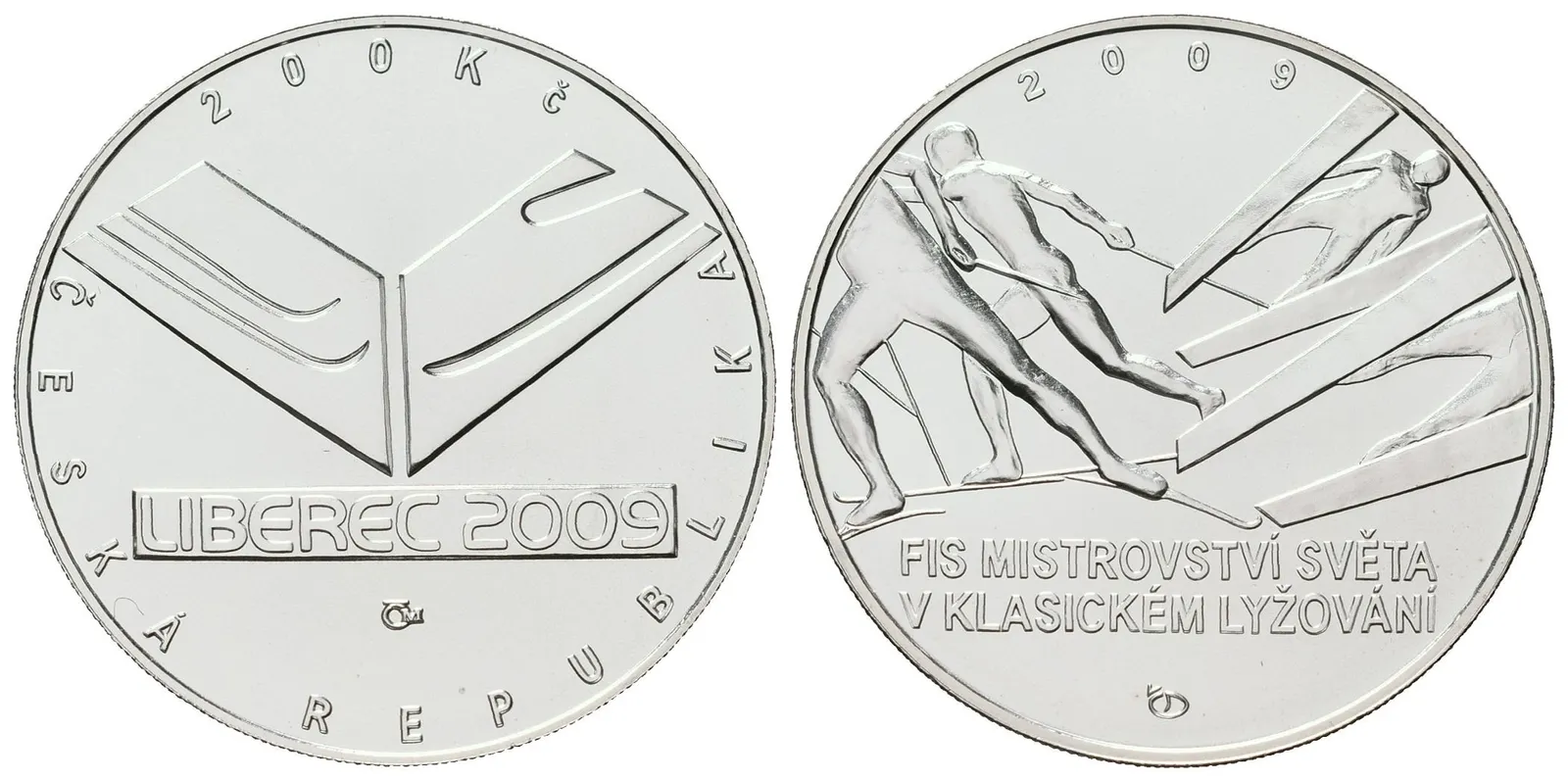 200 Kč 2009 - Mistrovství světa v klasickém lyžování