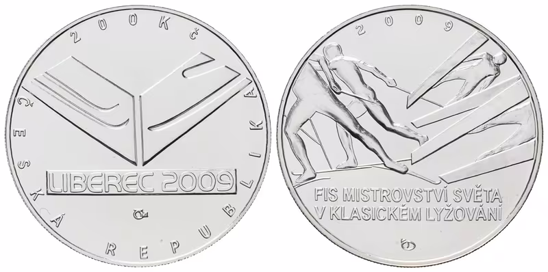 200 Kč 2009 - Mistrovství světa v klasickém lyžování