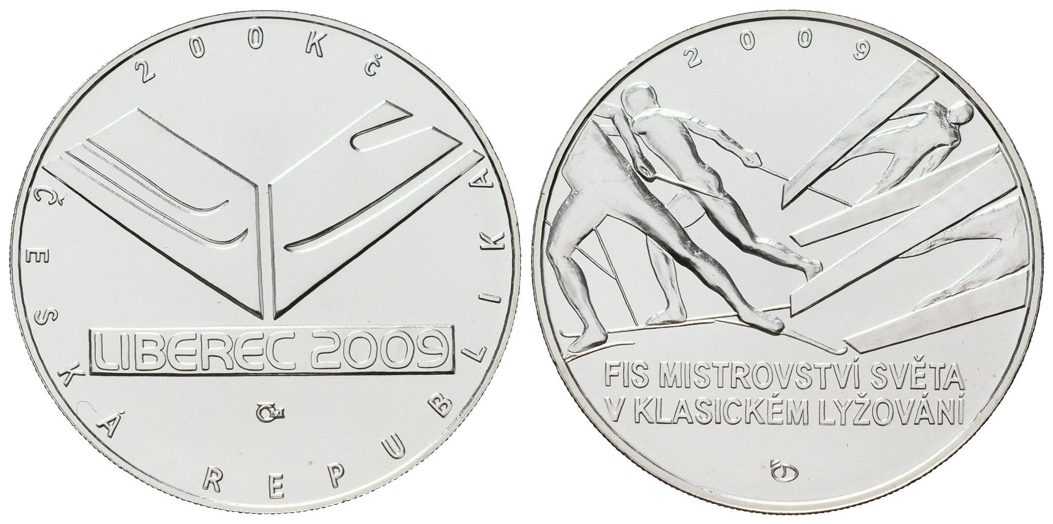 200 Kč 2009 - Mistrovství světa v klasickém lyžování
