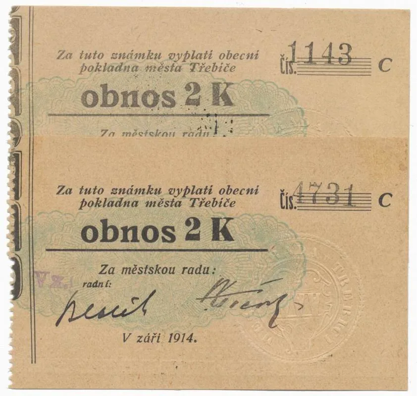 Nouzovky české od roku 1914 — 1