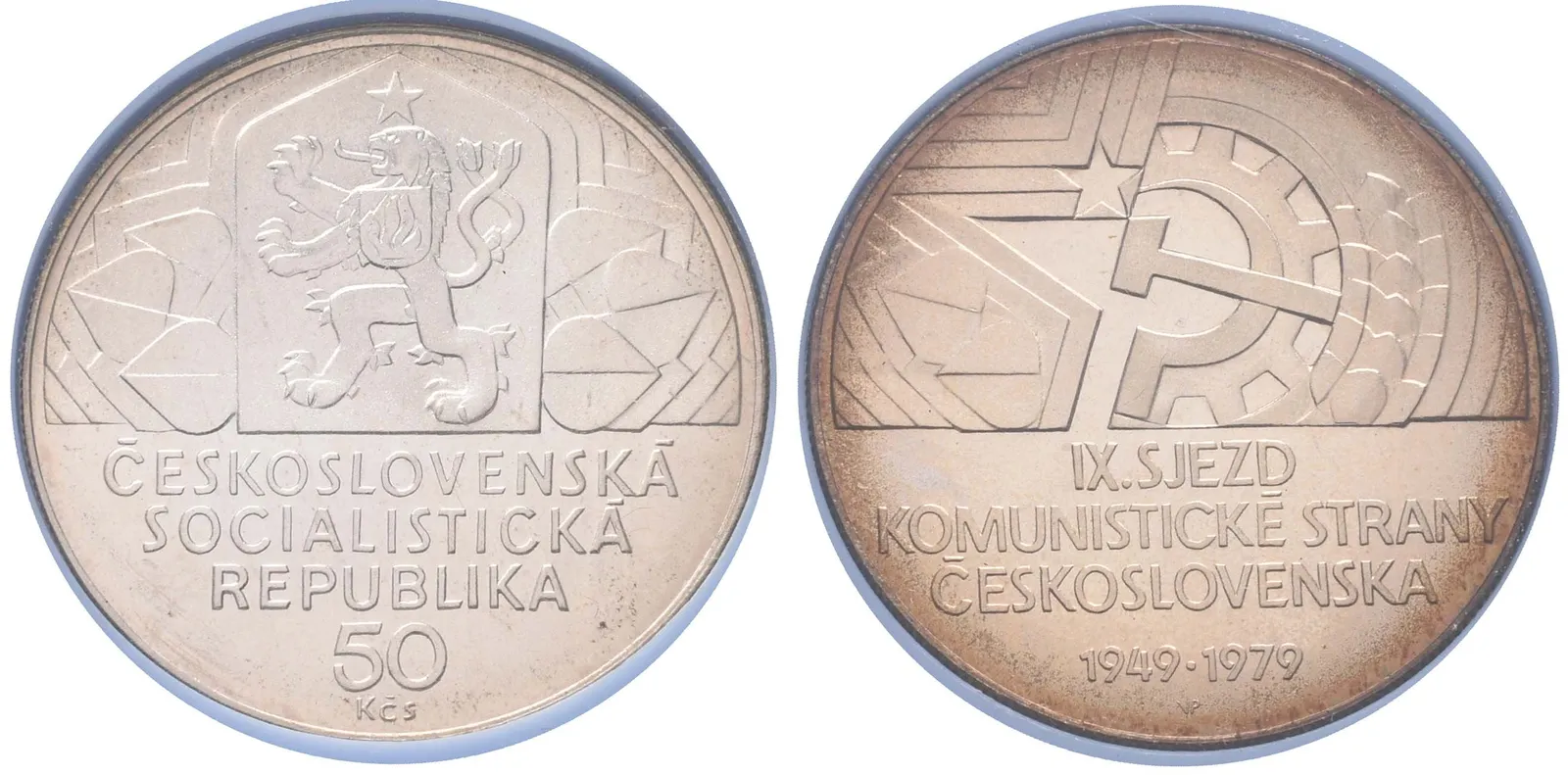 50 Kčs 1979 - IX. sjezd KSČ, PROOF