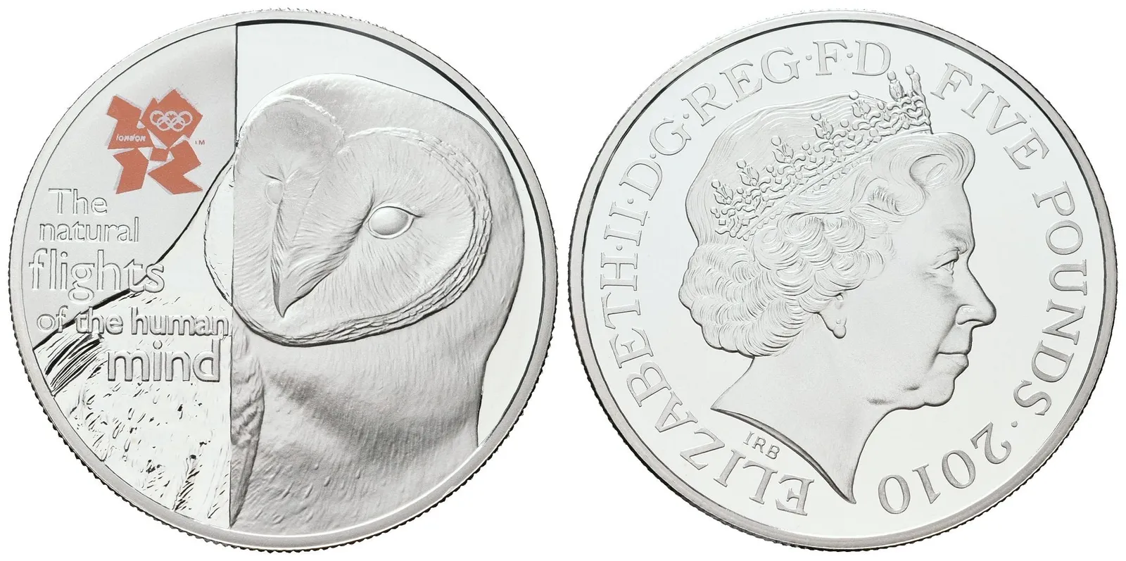 Velká Británie, 5 liber 2018  OH Londýn - Sova