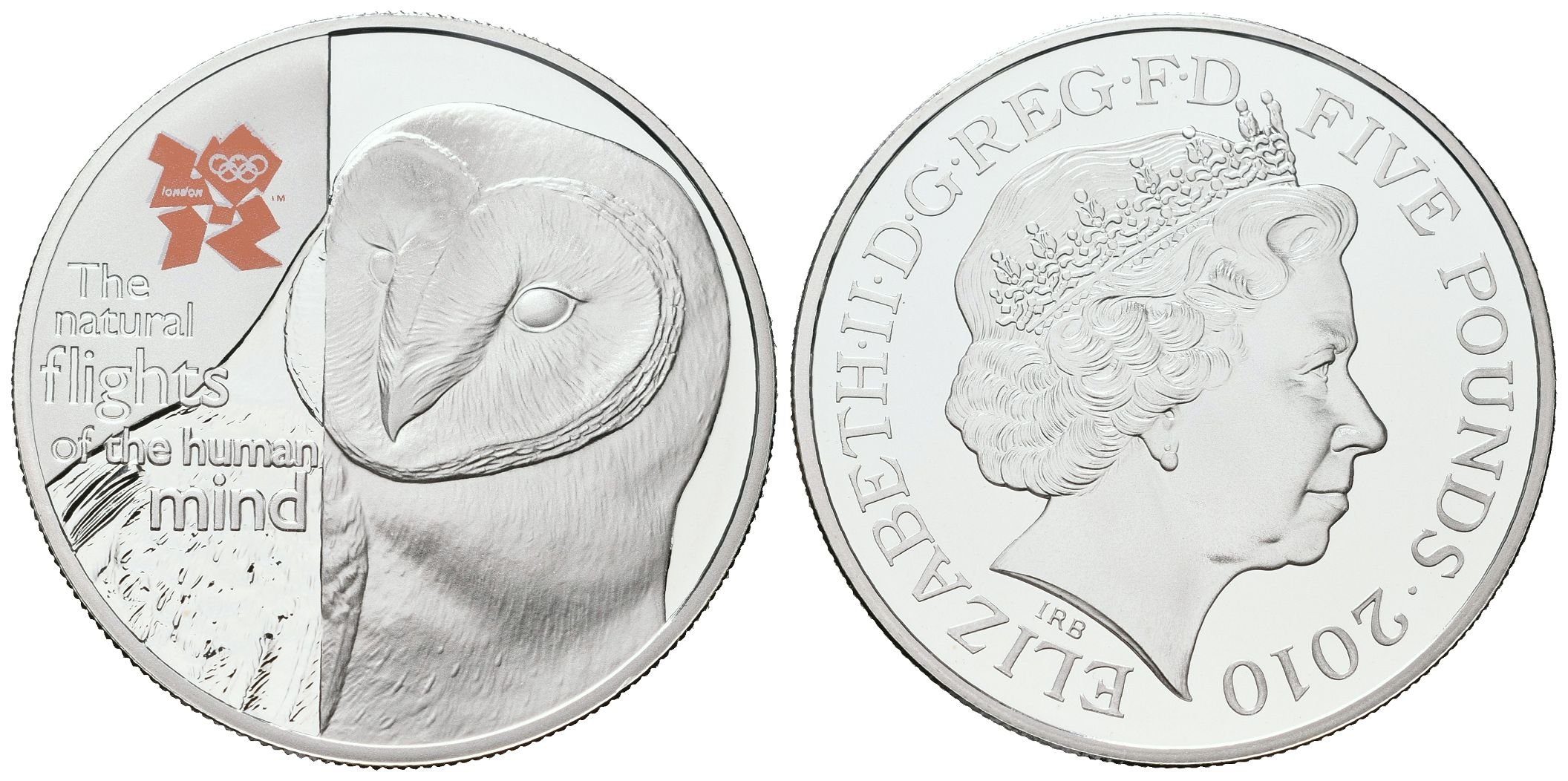 Velká Británie, 5 liber 2018  OH Londýn - Sova