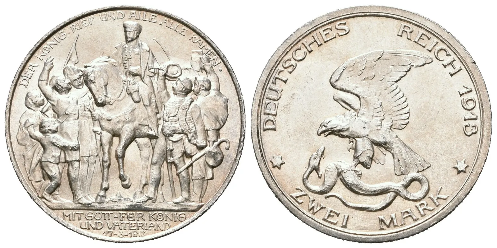 Prusko, 2 Marka 1913 A - Pamětní