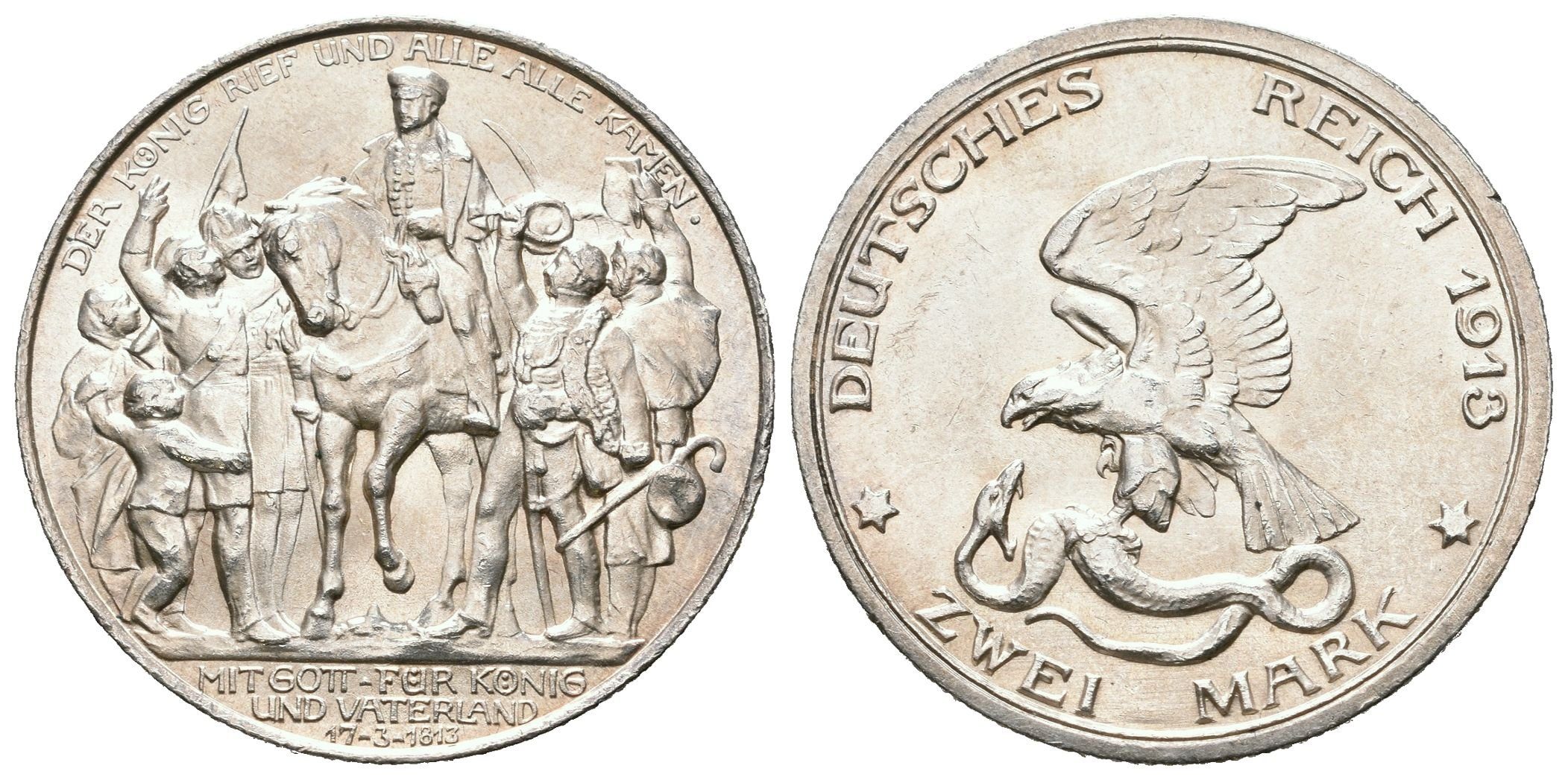 Prusko, 2 Marka 1913 A - Pamětní