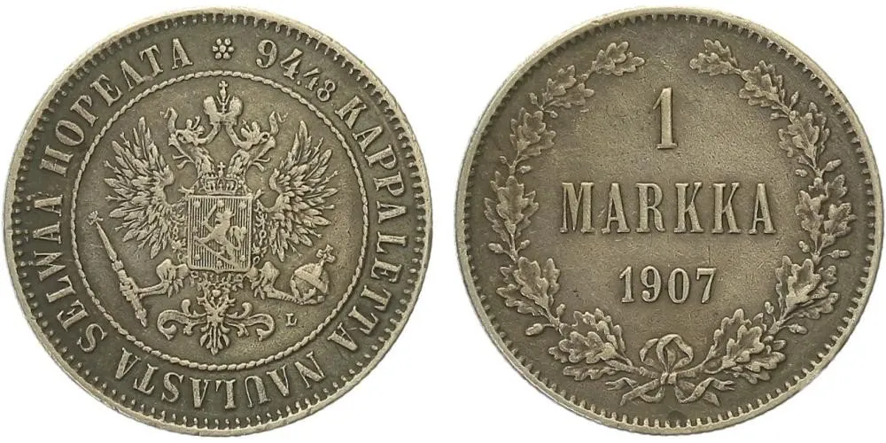 Ražby pro Finsko, Mikuláš II., 1894 - 1917 — 1