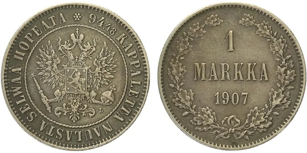 Ražby pro Finsko, Mikuláš II., 1894 - 1917 — 1