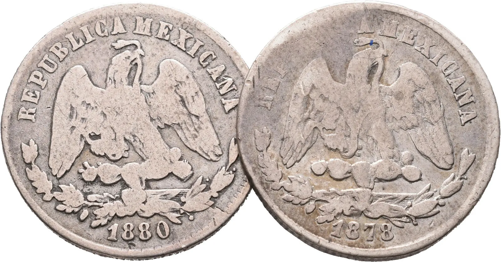Mexiko, 25 Centavo 1878, 1880
