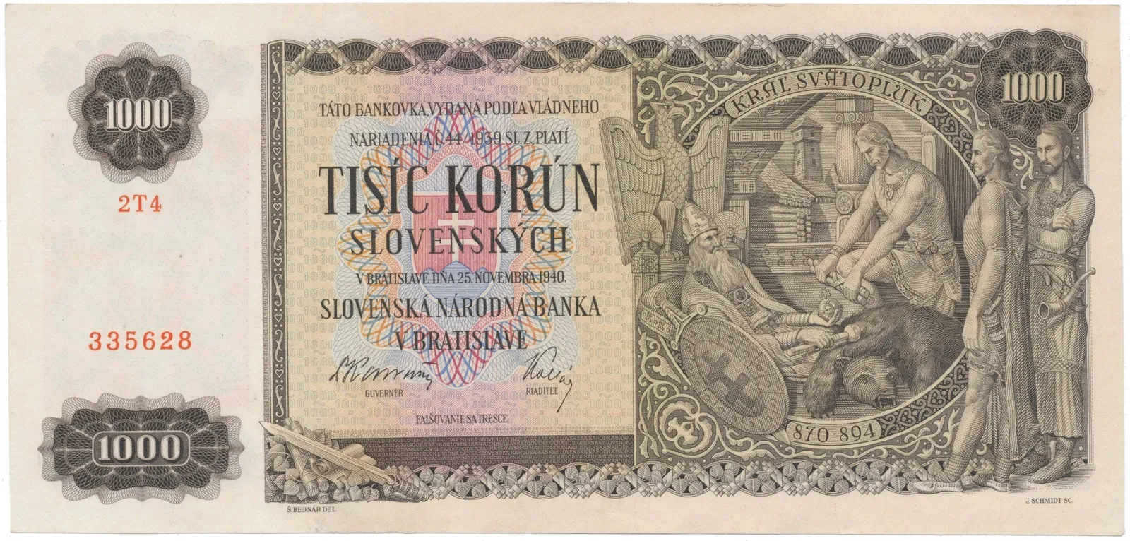 1000 Koruna 1940, série 2T4, Hej.51a