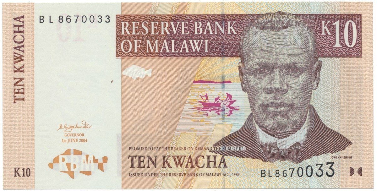 Malawi, 10 Kwacha 2004, P.51a