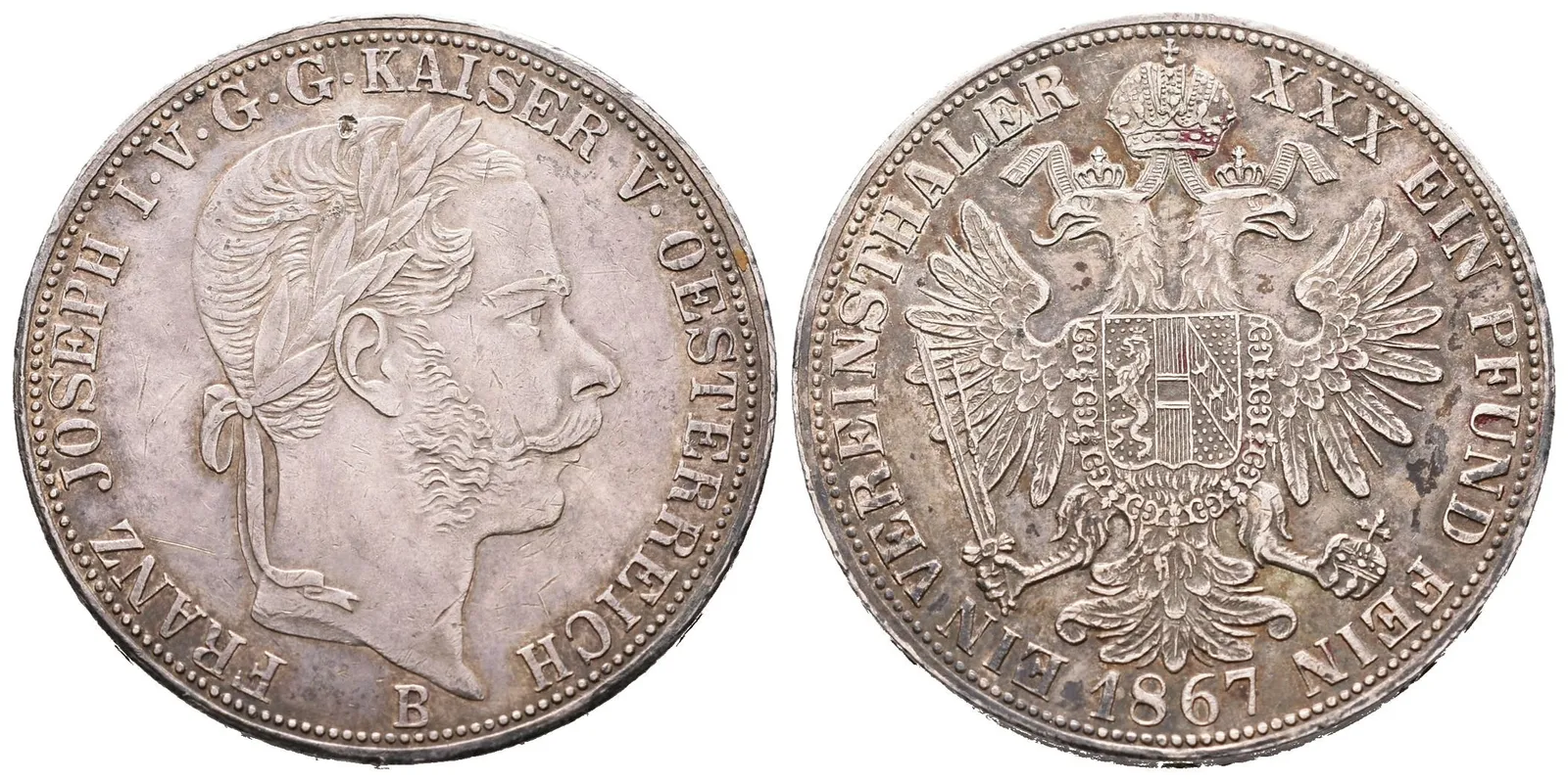 Tolar spolkový 1867 B