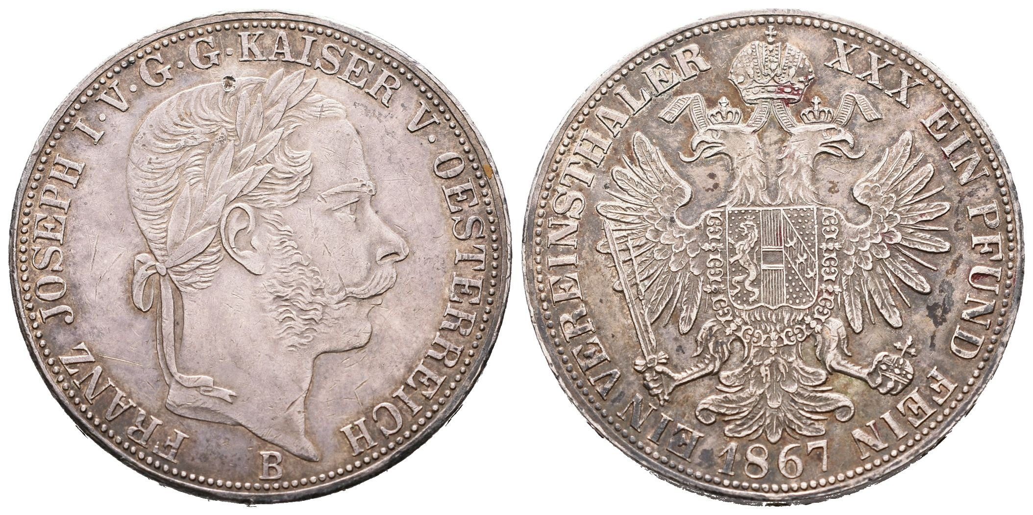 Tolar spolkový 1867 B