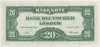 Německo - NSR, 20 DM 1949, Ros.260 - fotografie 2