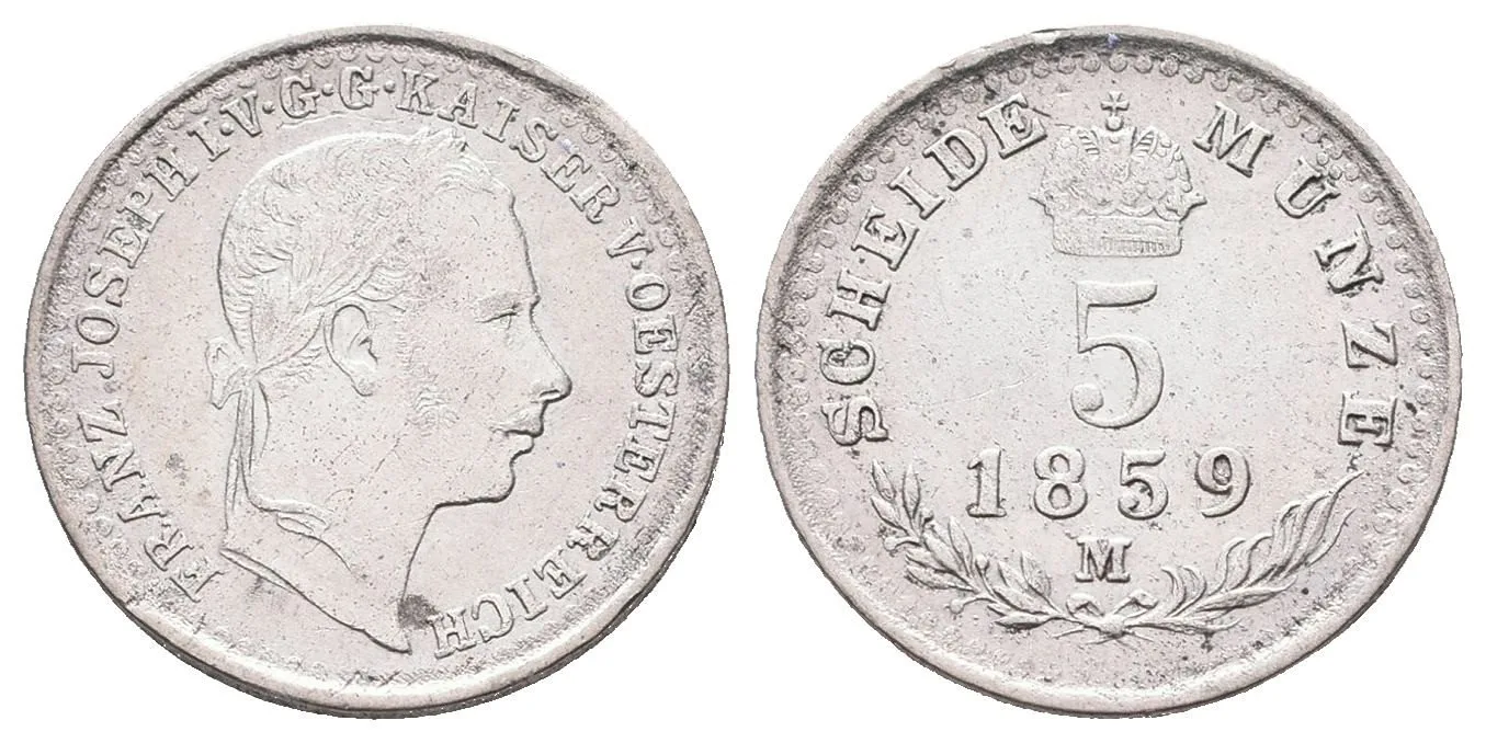 Rakouská a spolková měna, 1857 - 1892 — 1