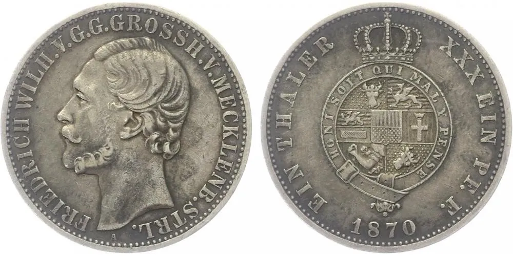 Mecklenburg - Strelitz, Friedrich Wilhelm, 1860 - 1904 — 1