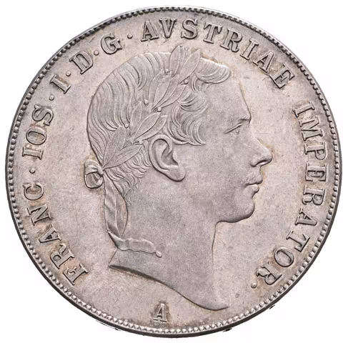 Tolar 1855 A, velmi pěkná zachovalost, zbytky lesku, patina, rysky a drobné hranky