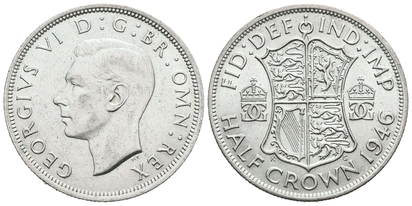 Velká Británie, 1/2 Crown 1946