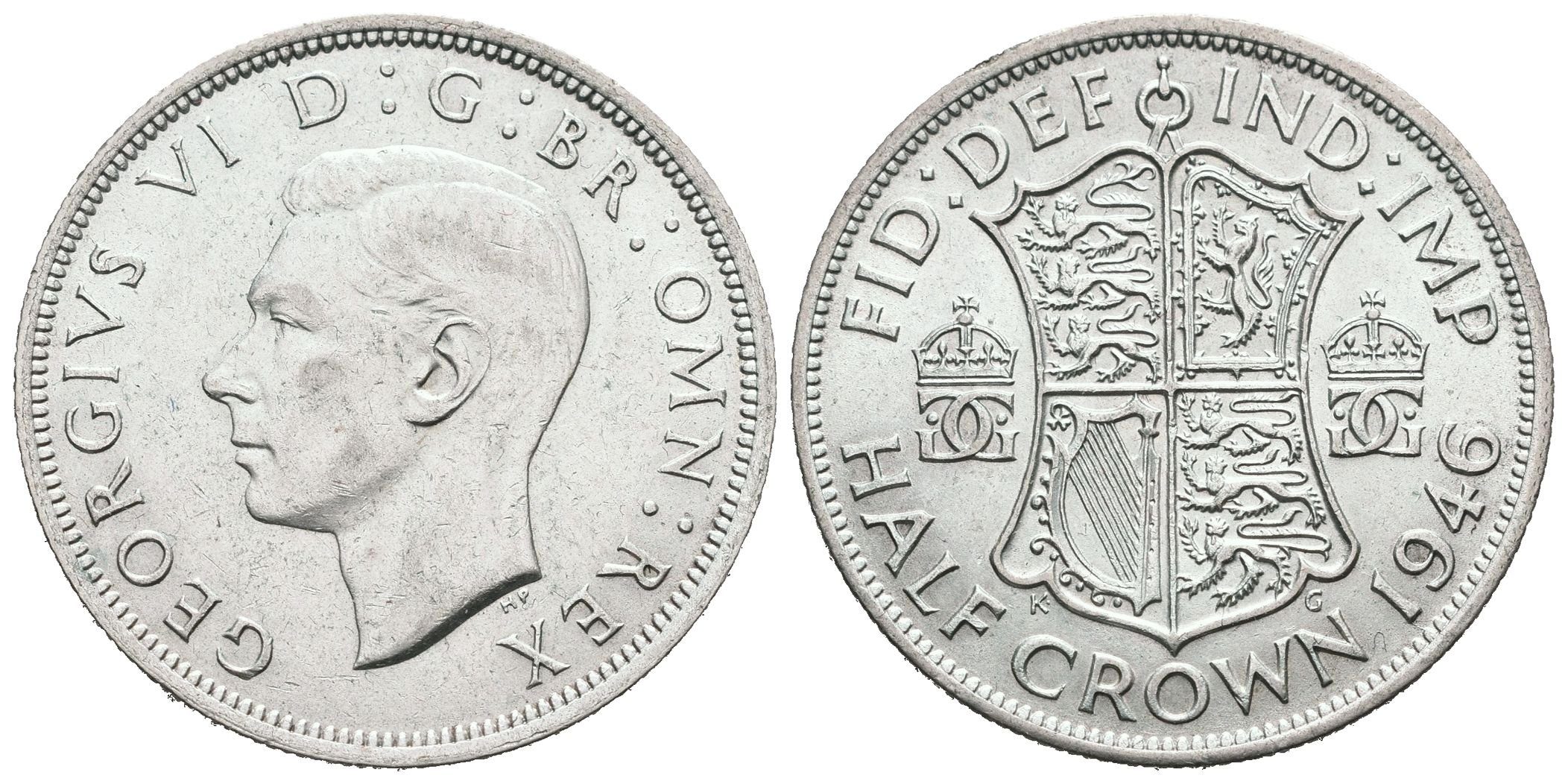 Velká Británie, 1/2 Crown 1946