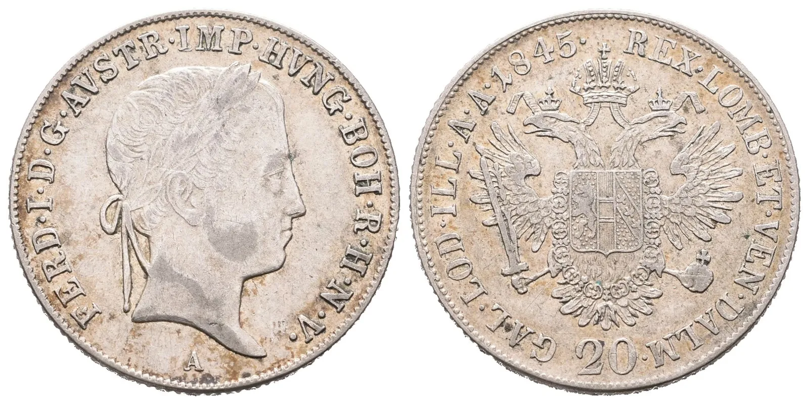 Ferdinand V., 20 Krejcar 1845 A, Vídeň