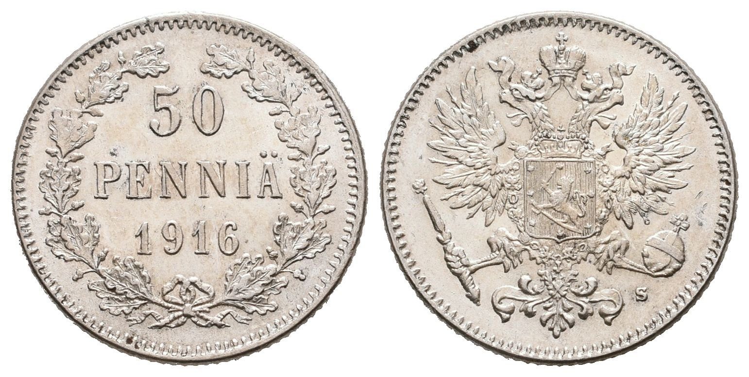 Finsko pod Ruskem, 50 Penniä 1916