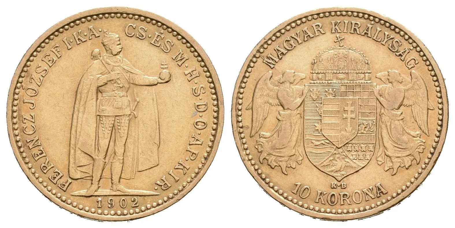 10 Koruna 1902 KB, pěkná zachovalost, drobné rysky — 1