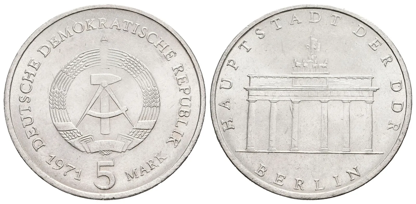DDR, 5 Marka 1971 - Berlín