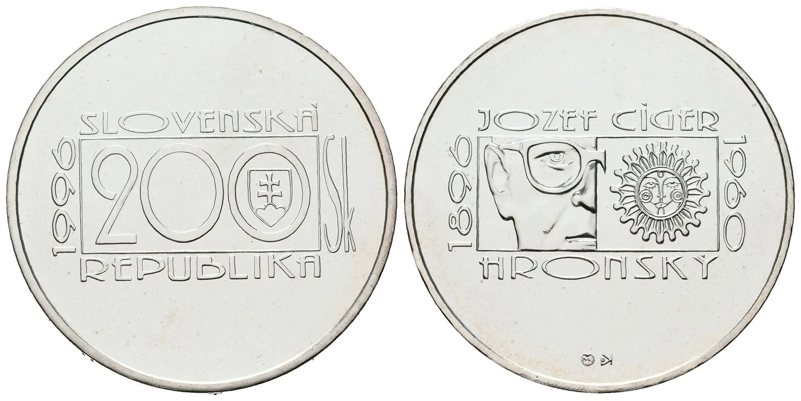 200 Sk 1996 - Jozef Cígler Hronský, běžná kvalita