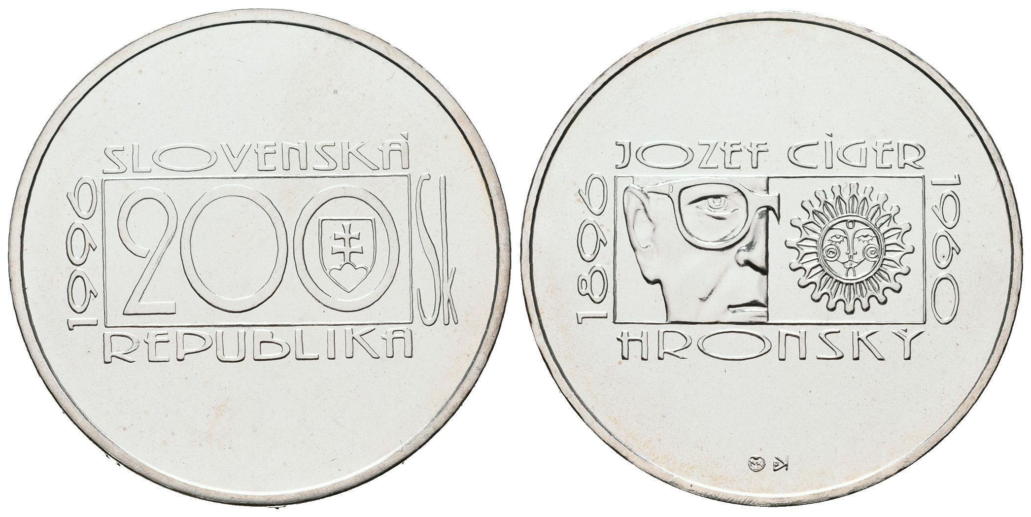 200 Sk 1996 - Jozef Cígler Hronský, běžná kvalita
