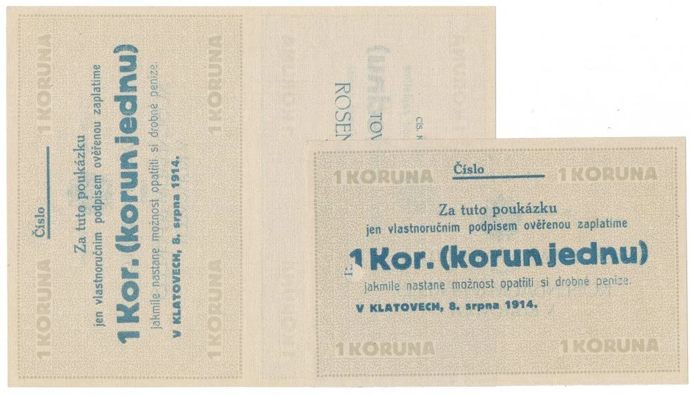 Nouzovky české od roku 1914 — 1