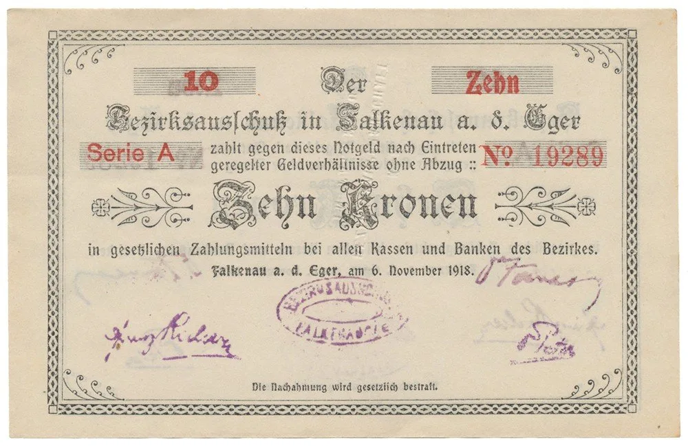 Nouzovky české od roku 1914 — 1