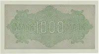Německo, 1000 Mark 1922, vod. Wellen, 6-místné číslo, Ro.75q - fotografie 2
