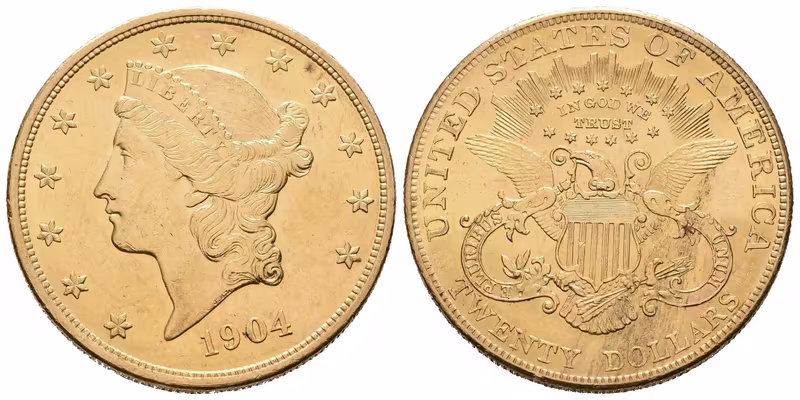 USA, 20 Dollars 1904
