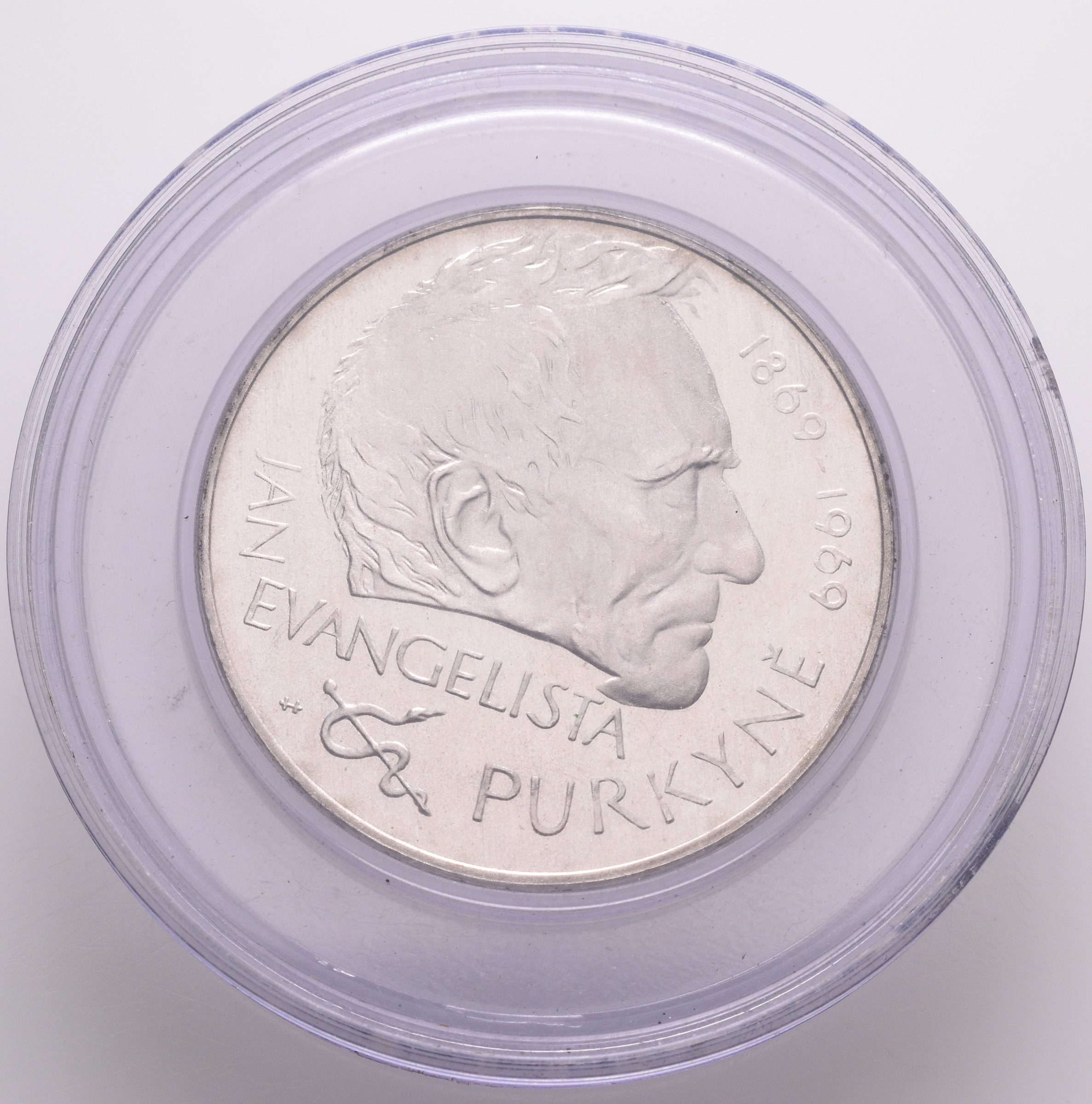 25 Kčs 1969 - Jan Evangelista Purkyně, PROOF, původní etue