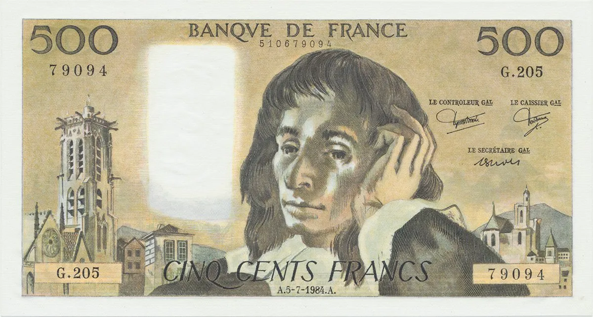 Francie, 500 Francs 1984-1987, P.156