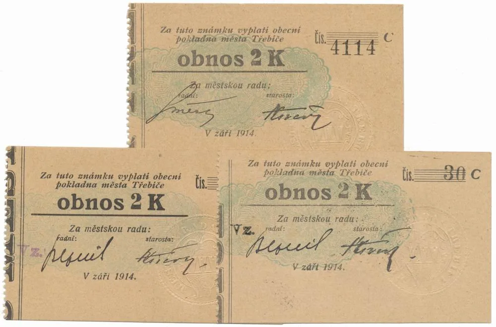 Nouzovky české od roku 1914 — 1