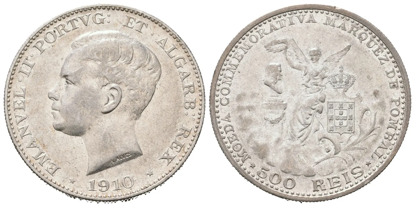 Portugalsko, 500 Reis 1910